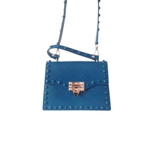 BNW Vegan Jelly Crossover Purse. Color teal